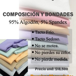 Tela Fría Manga Doblada